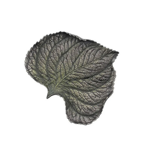 Plat décoratif en aluminium fantaisie en forme de feuille avec finition dorée de haute qualité, design moderne, excellente qualité, bol à servir les noix - Product Image 3