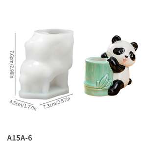 Nuevo Molde de Silicona para Arreglos Florales con Forma de Conejo y Panda para Decoración del Hogar, Sala de Estar, Contenedor de Flores - Product Image 6