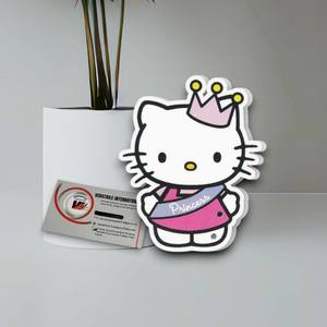 Plaques magnétiques en acrylique tendance et mignonnes pour extensions de cils, motif Princesse Hello Kitty, avec motifs Cœur, Diamant, Fleur, pour marque privée - Product Image 1