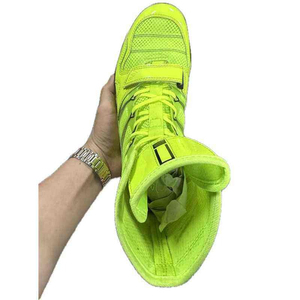 Botas de Lucha Libre de Cuero Genuino OEM para Hombre con Logotipo Personalizado, Alta Calidad, Marca Propia, Color Personalizado, Forro de Malla para Verano e Invierno - Product Image 3