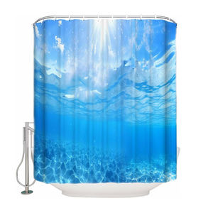 Cortina de Ducha 100% Algodón Puro para Baño, Forro Impermeable, Compatible con Lavadora, Decoración del Hogar - Product Image 5