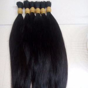 100% Extensions de cheveux humains vierges doux naturel vietnamien droite dentelle avant Remy cheveux Yaki Style vente en vrac exportation haut de gamme - Product Image 1