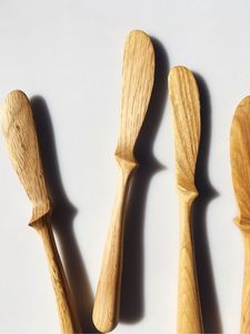 <b>Disposable</b> Wooden Knife Sustainable Birchwood Utensils for <b>BBQ</b> Camping and Travel Use - Product Image 2