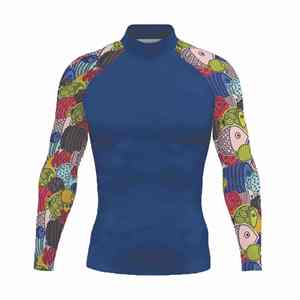 Camisetas de Compresión Ecológicas para Hombre, para Gimnasio y Fitness, de Poliéster y Algodón, de Secado Rápido, Transpirables, de Manga Larga, Tallas y Colores Personalizables - Product Image 2