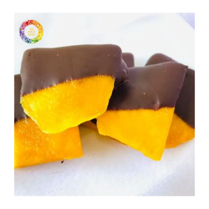 Mangue séchée moelleuse enrobée de chocolat, saveur mangue douce, enrobage chocolaté riche, mangue séchée moelleuse enrobée de chocolat de qualité supérieure - Product Image 2