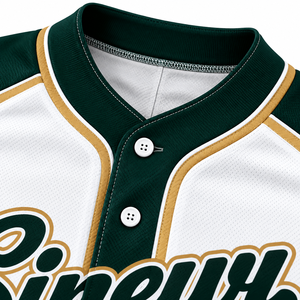 Camiseta de Béisbol Sinewy Personalizada con Nombre y Número, Sublimada, de Poliéster que Absorbe la Humedad, Unisex para Adultos, Manga Corta, Cierre de Botones - Product Image 6
