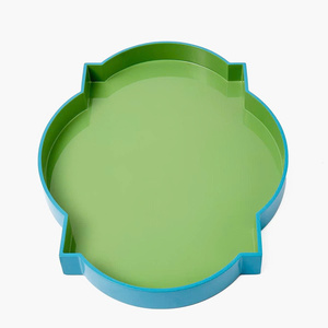 Bandeja decorativa lacada de diseño elegante, nueva colección, fabricada en Vietnam, color verde, OEM, ODM. - Product Image 4