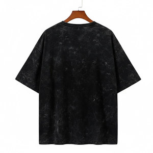 Camiseta Casual para Hombre con Lavado Ácido, Estilo Moderno y Elegante, Diseño Lavado, Tela Cómoda, Perfecta para la Moda Urbana Diaria - Product Image 2