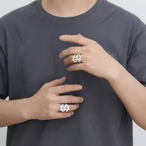 Premium Quality Luxury Geometric <b>Cocktail</b> <b>Ring</b> for Women Wedding Engagement Fine Jewelry Collection Available for Factory Price - Product Image 2