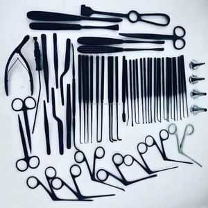 Ensemble d'instruments de tympanoplastie couleur noire 29 pièces, instruments de micro-chirurgie auriculaire ORL otologie, kit de micro-chirurgie auriculaire - Product Image 2