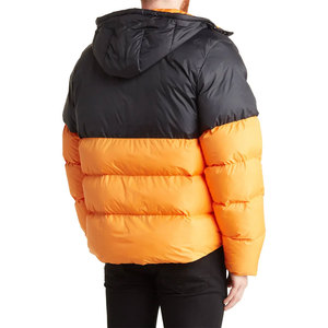 Veste matelassée de style streetwear pour homme de haute qualité, sur mesure, avec panneaux de couleur, coupe-vent, chaude pour l'hiver, à capuche, en duvet de canard - Product Image 2