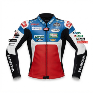 Men’s Zonda Cowhide Leather <b>Racing</b> <b>Jacket</b>/Chaqueta MotoCP Style CE Level 2 Armor Motorcycle Track Riding Protective Gear CE - Product Image 1