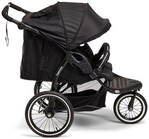Poussette double portable pour jumeaux, design élégant et parfait, avec grandes roues et suspension, idéale pour les sorties sportives en extérieur, facile à conduire. - Product Image 1