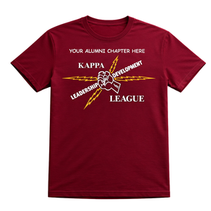 T-shirt avec logo Kappa Alpha Psi Kappa League, vêtements de fraternité grecque de couleur marron, avec un design classique, confort premium et coupe élégante - Product Image 4