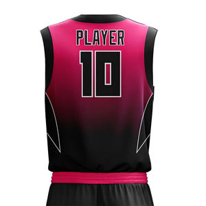 Unisex Basketball Jersey Set Sleeveless Adjustable Strap V-Neck Red <b>White</b> Moisture Wicking Eco-Friendly Breathable Sports - Product Image 3