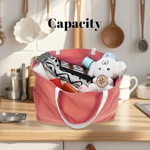 Bolso tote rosa estampado con diseño de barco, ajustable, ecológico, lavable, duradero, resistente al agua, a la moda - Product Image 3