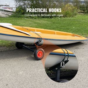 Carrello Pneumatico per Rimorchi da Barca in Acciaio al Carbonio con Capacità di Carico di 190 kg, Lunghezza Regolabile 29,2 m, Accessori e Ricambi per Rimorchi 35,1 m e 4,9 m - Product Image 6