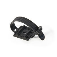 Attaches-câbles Essentra réglables, fixation par vis, noires, nylon 6/6 UL94 HB, sangle de fixation universelle UMS