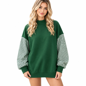Sweat-shirt ample à col montant pour femme, personnalisé, doux et décontracté, à manches longues, confortable pour l'hiver - Product Image 4