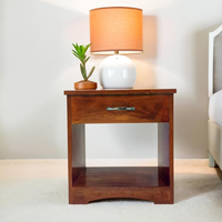 Table basse en bois Lytcraft avec tiroir de rangement, table d'appoint, table de chevet, meuble de salon moderne, garantie