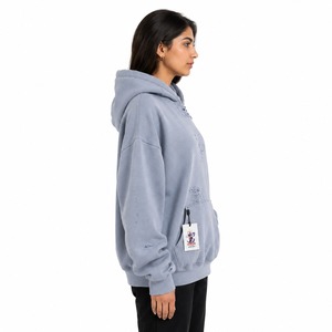 Popular Brand Name Women <b>Distressed</b> Hoodie Designed With <b>Top</b> Quality Material Trendy <b>Distressed</b> Look Comfortable Wear - Product Image 3