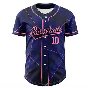 Camiseta de Béisbol Personalizada para Hombre, Estilo Perfecto, Venta Caliente, Precio Económico, Diseños Únicos, Camiseta de Béisbol Ligera - Product Image 1