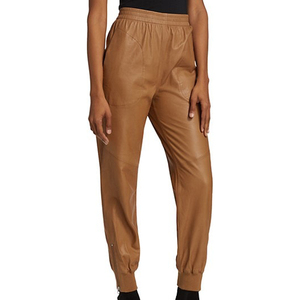 Pantalones de cuero para mujer al por mayor, hechos a medida, con tela transpirable, múltiples bolsillos, para gimnasio, uso diario, informales, OEM - Product Image 3