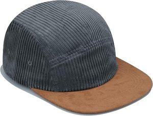 Casquette de baseball unisexe multi-panneaux, respirante, en tissu maillé imperméable, à visière plate, couleur unie, style sportif, 100% coton, 56-58 cm - Product Image 5