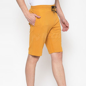 <b>Men</b> Solid Color Cotton <b>Bermuda</b> <b>Shorts</b> Elastic Waist Casual Style MidRise Pockets Breathable Eco-Friendly Quick Dry Front - Product Image 2