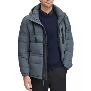 Latest Design <b>Men</b> Canvas Puffer <b>Jacket</b> High Quality Waterproof Windproof Breathable Comfortable Hooded Front <b>Summer</b> Casual Hot - Product Image 2