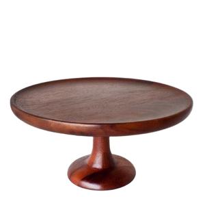 Support à gâteau en bois fait main avec base ronde pour la présentation en boulangerie, l'exposition de cupcakes et le service à la maison. - Product Image 1