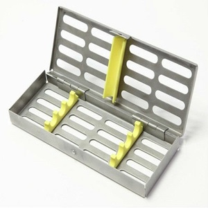 Plateau de stérilisation dentaire en acier inoxydable, autoclavable, réutilisable pour instruments dentaires, usage hospitalier et clinique dentaire, certifié CE - Product Image 4