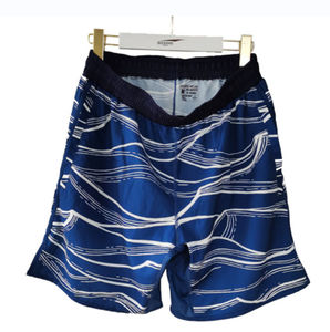 Shorts de bain décontractés pour hommes en toile imprimée oiseaux de la forêt, séchage rapide, cordon de serrage, logo frontal, taille mi-haute, 180g, imprimé numériquement, ODM - Product Image 3