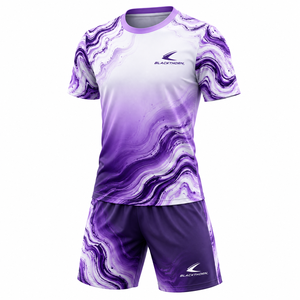 Uniforme de Fútbol Personalizable para Adultos, 100% Poliéster, Secado Rápido, Transpirable, Cómodo, Ligero, Todas las Tallas, Sublimación Personalizada para Equipos - Product Image 2