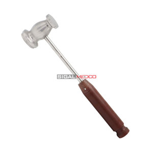 Martillo Ortopédico Manual de Doble Cabeza con Mango de Fibra, Martillo para Injertos Óseos, Martillo Óseo Ortopédico de Acero Inoxidable, Instrumento Quirúrgico de 26 cm - Product Image 1