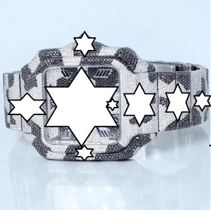 Reloj de Lujo con Moissanita VVS, Acero Inoxidable, 41 mm, Movimiento Automático Japonés, Edición Limitada, Bisel con Diamantes Rosa Rubí, Esfera Cuadrada - Product Image 3