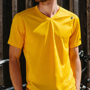 Hauts en jersey maillé à col en V pour hommes, légers, à séchage rapide, en maille filet, à manches courtes, pour l'été, la plage et la natation - Product Image 3