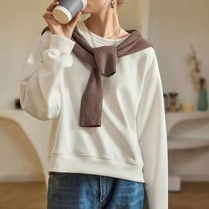 Sweat-shirt pour femme de qualité supérieure, nouvelle mode, 100% coton molletonné, personnalisable, dernier design, léger - Product Image 5