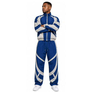 Producto de Moda, Chaqueta y Pantalón con Cremallera, 100% Nailon, Diseño Sublimado, Hombros Caídos, Impermeable, Cortavientos, Traje Deportivo - Product Image 4