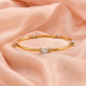 Minimalist Bangle <b>Bracelet</b> 925 Sterling <b>Silver</b> Gold Plated Butterfly <b>Charm</b> Dainty Stackable Jewelry Wholesale Manufacturer - Product Image 1