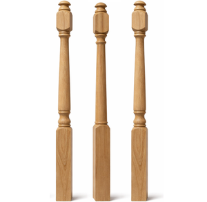 Componentes de Escalera de Madera Maciza: Poste de Nueva Generación de Arce, Soporte de Barandilla Interior, Estructura Moderna, Piezas para Escaleras - Product Image 1