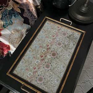 Plateau en bois imprimé style ferme moderne à motif pied-de-poule pour décoration de maison de campagne, plateau de service en gros - Product Image 4