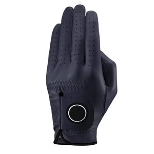 Golf Glove Genuine Leather <b>Black</b> Non Slip Right Hand Unisex Sports Pull On - Product Image 1
