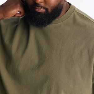 T-shirt en coton pour hommes, vente en gros d'usine, mode, meilleures ventes, noir, grande taille, logo personnalisé, uni, vêtements d'été - Product Image 4