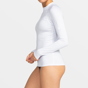 Haut de maillot de bain Rash Guard à manches longues pour femme, vente en gros - Product Image 4