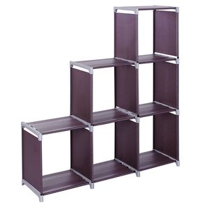 Libreria Multifunzionale a 2 Livelli con 6 Cubi, Organizzatore con 6 Scomparti per Spazi Abitativi - Product Image 3