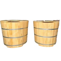 Baignoire autoportante en bois avec cuve intégrée, 1,5 m, 40 jets, personnalisable, achat en gros, en stock, fournisseur vietnamien
