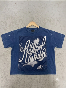 เสื้อยืดกราฟิกทรงบ็อกซี่ขนาดใหญ่พิเศษ ผ้าฝ้าย 100% สตรีทแวร์ เสื้อยืดพิมพ์ลาย รับผลิตแบบ OEM ODM เสื้อยืดวินเทจฟอกสี ผู้ผลิต - Product Image 5