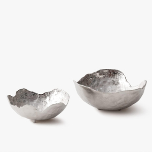 Bol rond fait main, nouveau design, qualité supérieure, métal poli avec base noire, bol de service, accessoires de cuisine pour la maison - Product Image 3