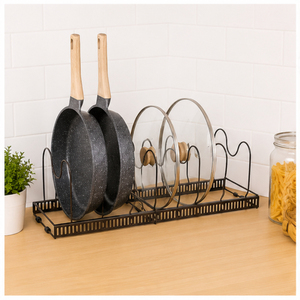 Factory Direct Kitchen Pot and <b>Pan</b> Organizer Rack for Under Cabinet Dividers for Cookware Bakeware and Lids Storage Solution - Product Image 4